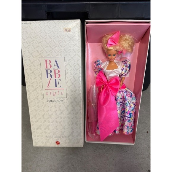 Barbie Other - Barbie Style Collector Doll Special Limited Edition Blonde‎ Hair Pink Bow Dress